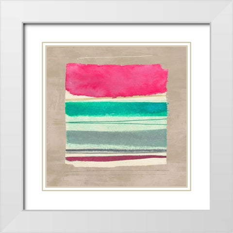 Sylvia I White Modern Wood Framed Art Print with Double Matting by Viola, Bertel