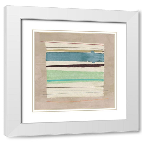 Washed Away II White Modern Wood Framed Art Print with Double Matting by Viola, Bertel