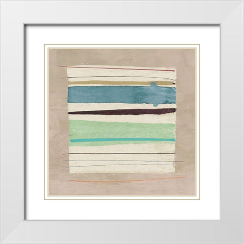 Washed Away II White Modern Wood Framed Art Print with Double Matting by Viola, Bertel