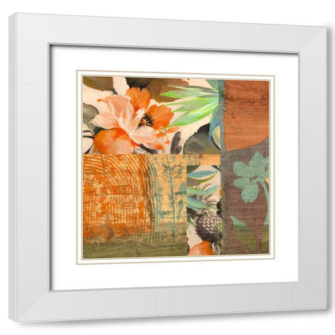 Jungle III White Modern Wood Framed Art Print with Double Matting by Grant, Eve C.