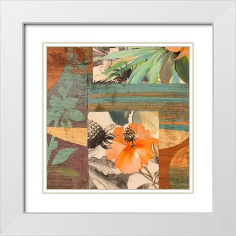 Jungle IV White Modern Wood Framed Art Print with Double Matting by Grant, Eve C.