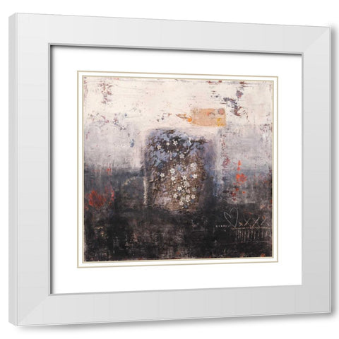 Mio unico bene White Modern Wood Framed Art Print with Double Matting by Simoncelli, Charaka