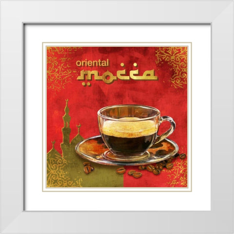 Finest Mocca White Modern Wood Framed Art Print with Double Matting by Teller, Skip