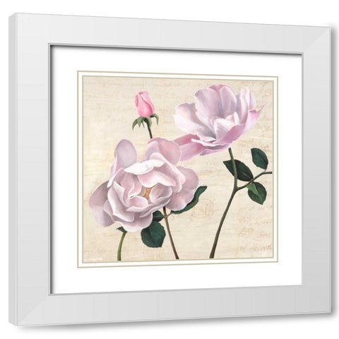 Classica II White Modern Wood Framed Art Print with Double Matting by Dellal, Remy