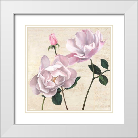 Classica II White Modern Wood Framed Art Print with Double Matting by Dellal, Remy