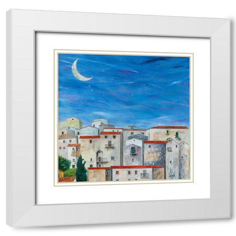 La voce del silenzio White Modern Wood Framed Art Print with Double Matting by Larotonda, Donato