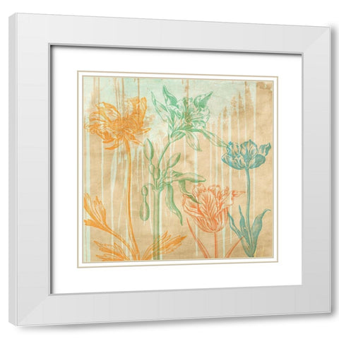 Botaniques Cochin 2 (detail) White Modern Wood Framed Art Print with Double Matting by Eric, Chestier