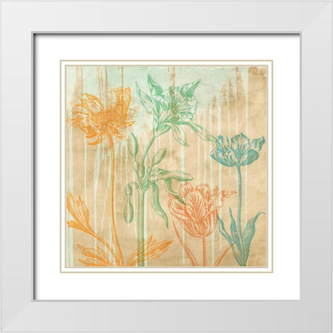 Botaniques Cochin 2 (detail) White Modern Wood Framed Art Print with Double Matting by Eric, Chestier