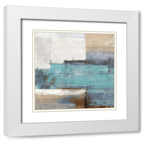 Oceanside I White Modern Wood Framed Art Print with Double Matting by Falcone, Ruggero
