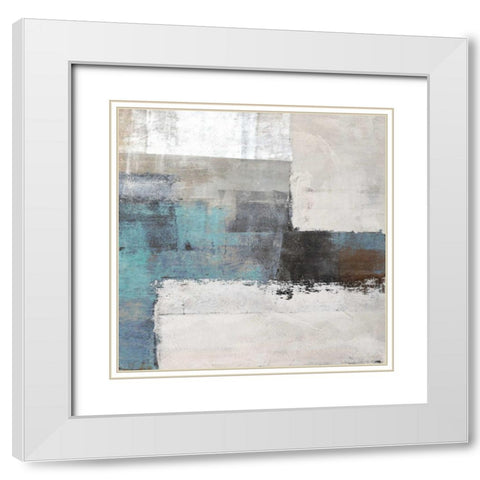 Oceanside II White Modern Wood Framed Art Print with Double Matting by Falcone, Ruggero