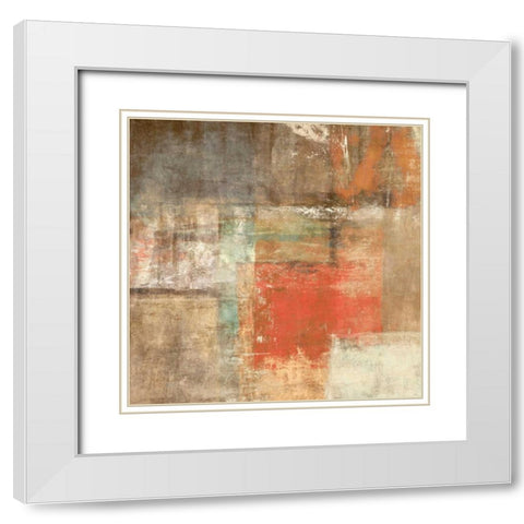 Est White Modern Wood Framed Art Print with Double Matting by Falcone, Ruggero