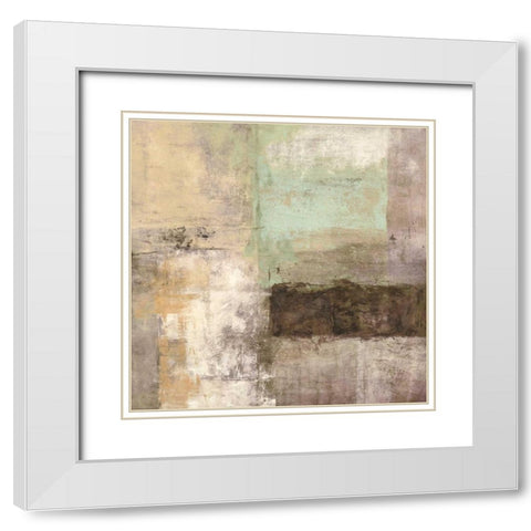 Plage II White Modern Wood Framed Art Print with Double Matting by Falcone, Ruggero