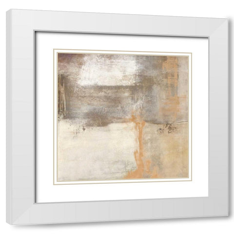 Sahara II White Modern Wood Framed Art Print with Double Matting by Falcone, Ruggero