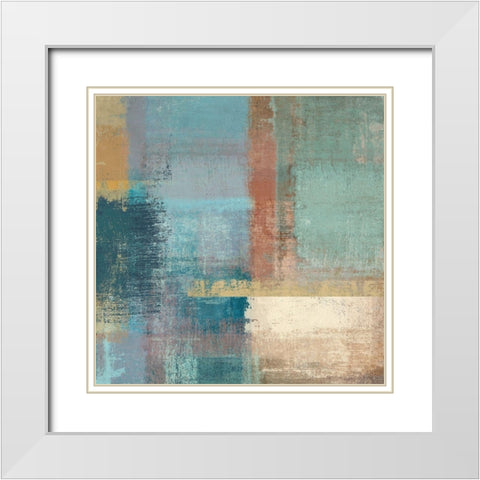 Chroma II White Modern Wood Framed Art Print with Double Matting by Ruggero, Falcone