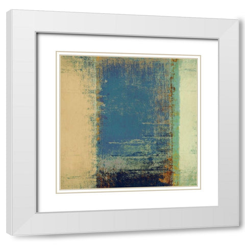 Rainbow Segment I White Modern Wood Framed Art Print with Double Matting by Ruggero, Falcone