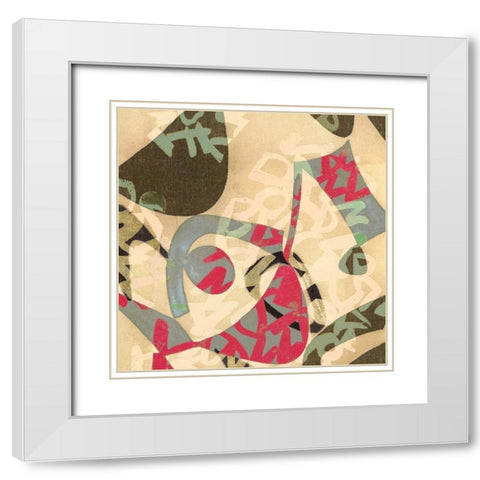 Manticore II (detail II) White Modern Wood Framed Art Print with Double Matting by Hype, Hopper