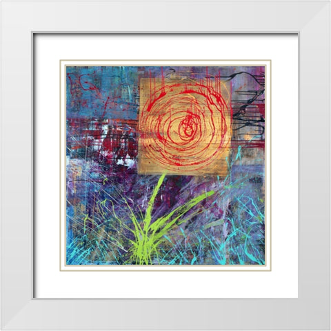 Natura White Modern Wood Framed Art Print with Double Matting by Corrado, Italo