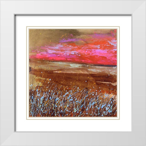 Serata I White Modern Wood Framed Art Print with Double Matting by Corrado, Italo