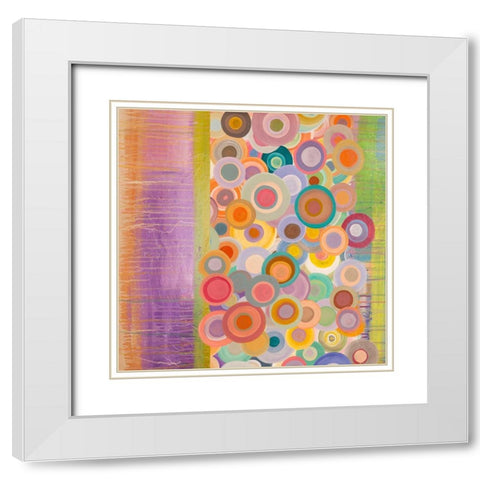 Primavera Pop II White Modern Wood Framed Art Print with Double Matting by Corrado, Italo