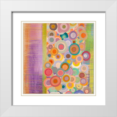 Primavera Pop II White Modern Wood Framed Art Print with Double Matting by Corrado, Italo