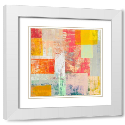 Estate lontana White Modern Wood Framed Art Print with Double Matting by Corrado, Italo