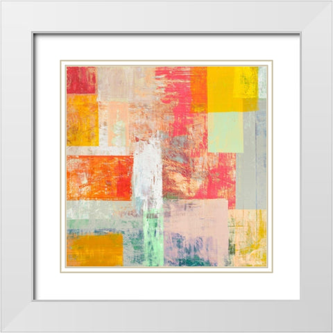 Estate lontana White Modern Wood Framed Art Print with Double Matting by Corrado, Italo