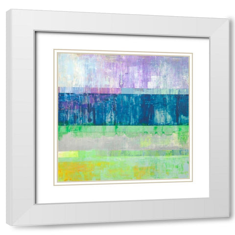 Orizzonti di luce White Modern Wood Framed Art Print with Double Matting by Corrado, Italo