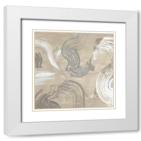 Of Sand and Stone (detail) White Modern Wood Framed Art Print with Double Matting by Ikeda, Haru