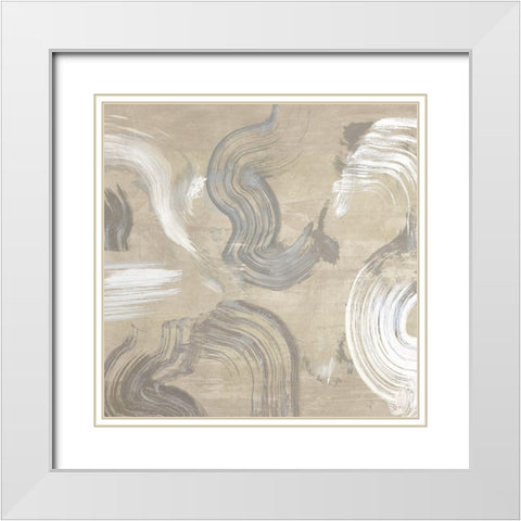 Of Sand and Stone (detail) White Modern Wood Framed Art Print with Double Matting by Ikeda, Haru