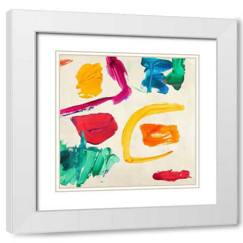 Games of Children II White Modern Wood Framed Art Print with Double Matting by Ikeda, Haru