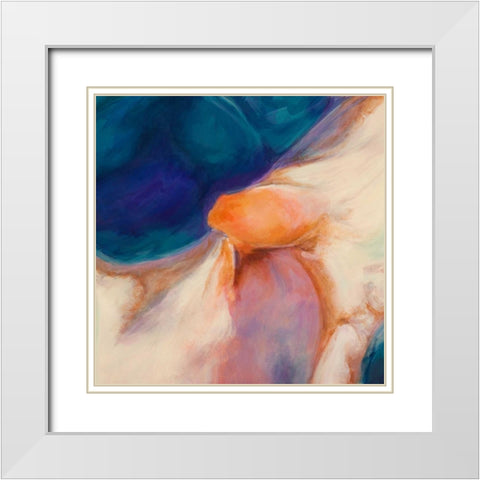 Shangri-La II White Modern Wood Framed Art Print with Double Matting by Demos, Jean-Luc