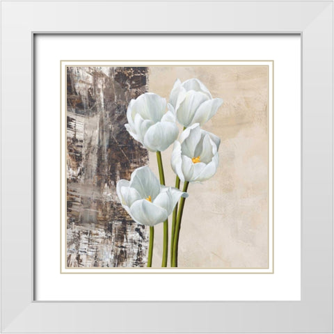 Nature I White Modern Wood Framed Art Print with Double Matting by Thomlinson, Jenny