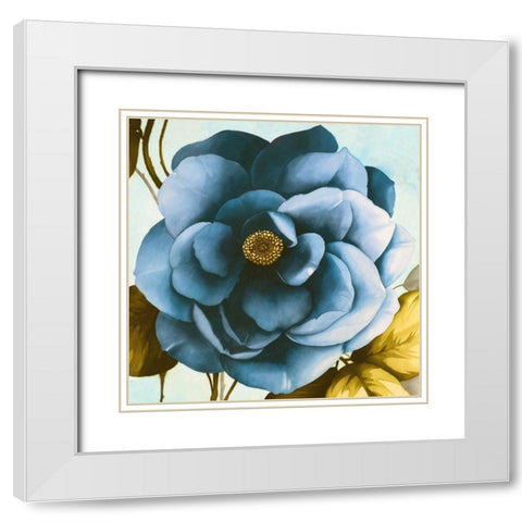 Azaleas III (detail) White Modern Wood Framed Art Print with Double Matting by Keiko, Rei