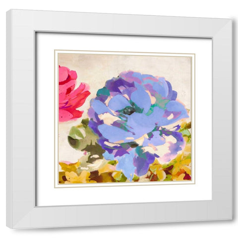 Colorful Jewels II White Modern Wood Framed Art Print with Double Matting by Parr, Kelly