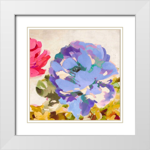 Colorful Jewels II White Modern Wood Framed Art Print with Double Matting by Parr, Kelly