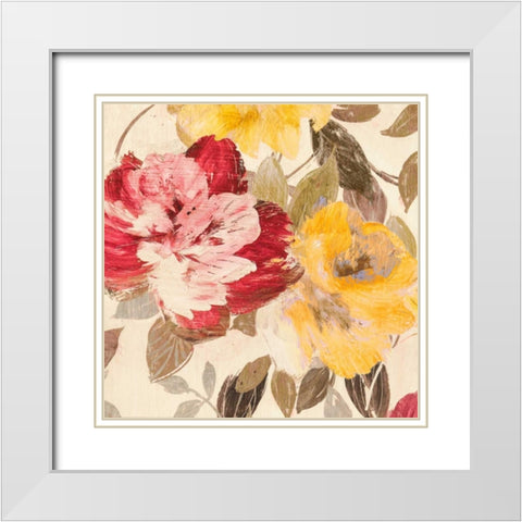 Velvet Lovers I White Modern Wood Framed Art Print with Double Matting by Parr, Kelly