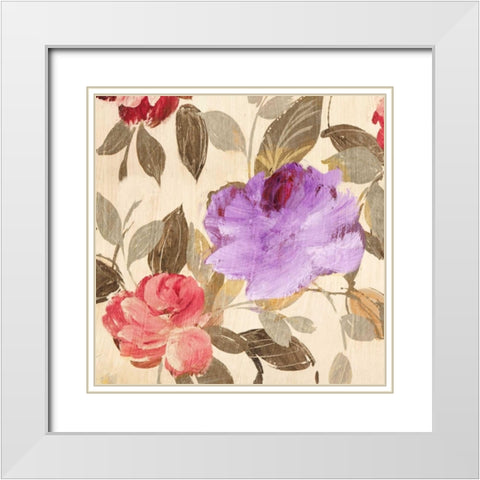 Velvet Lovers II White Modern Wood Framed Art Print with Double Matting by Parr, Kelly