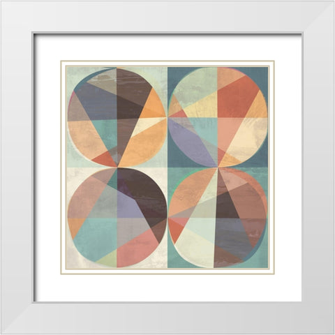Chromatica III White Modern Wood Framed Art Print with Double Matting by Kaj, Rama