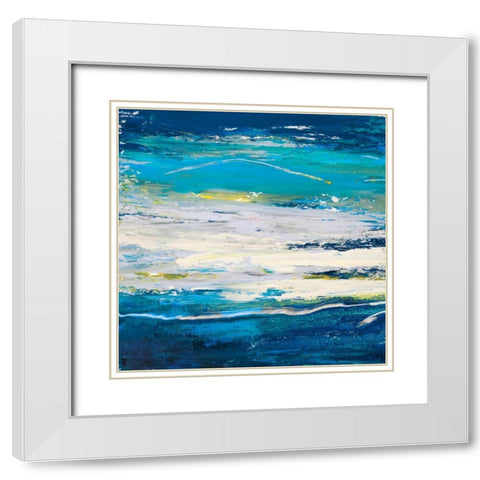 In volo sul mare I White Modern Wood Framed Art Print with Double Matting by Lucas