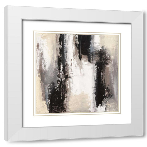 Aperture 1 White Modern Wood Framed Art Print with Double Matting by Lucas