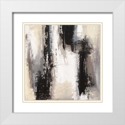 Aperture 1 White Modern Wood Framed Art Print with Double Matting by Lucas