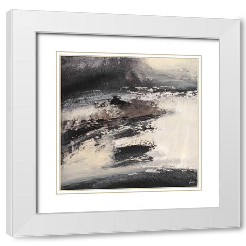 Aperture 2 White Modern Wood Framed Art Print with Double Matting by Lucas