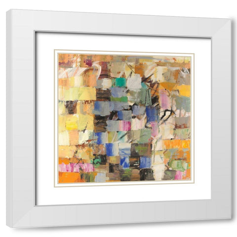 Concetti dimensionali White Modern Wood Framed Art Print with Double Matting by Lucas