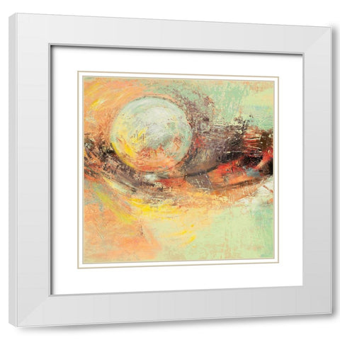 Luna destate (detail) White Modern Wood Framed Art Print with Double Matting by Lucas