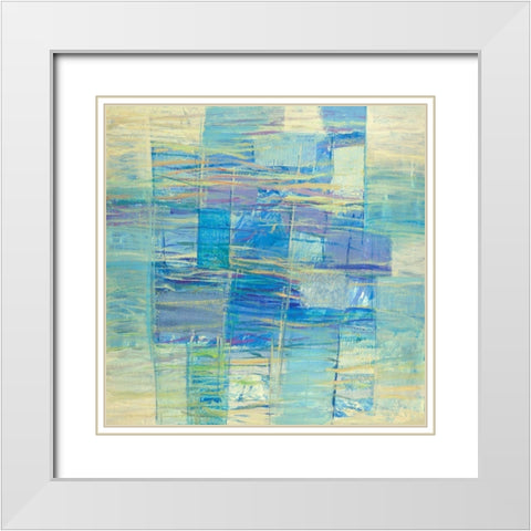 Monocromo Mare White Modern Wood Framed Art Print with Double Matting by Lucas