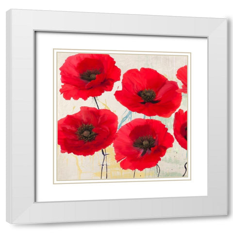 Pop Yes I White Modern Wood Framed Art Print with Double Matting by Villa, Luca