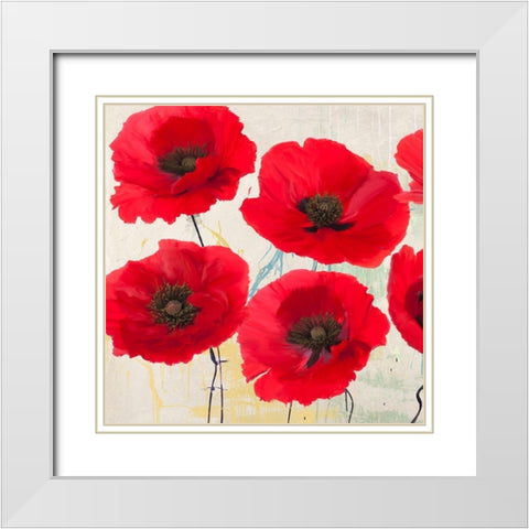 Pop Yes I White Modern Wood Framed Art Print with Double Matting by Villa, Luca