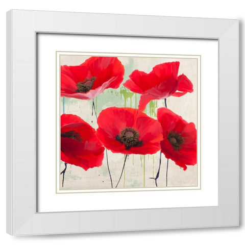 Pop Yes II White Modern Wood Framed Art Print with Double Matting by Villa, Luca