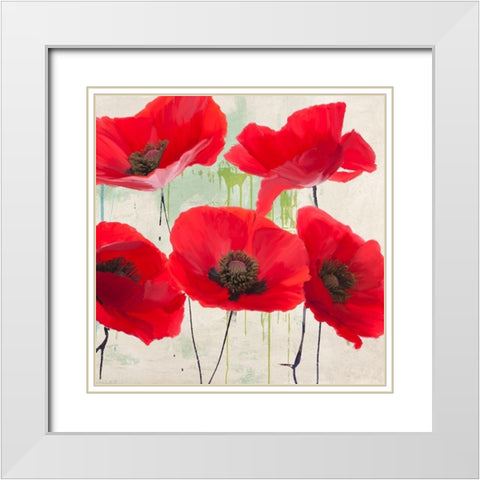 Pop Yes II White Modern Wood Framed Art Print with Double Matting by Villa, Luca