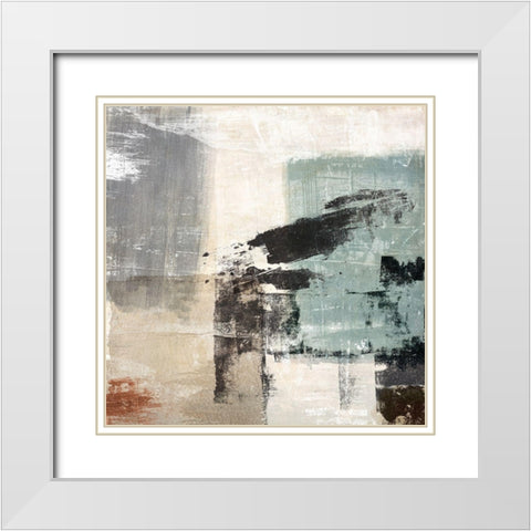Gemini II White Modern Wood Framed Art Print with Double Matting by Maun, Ludwig
